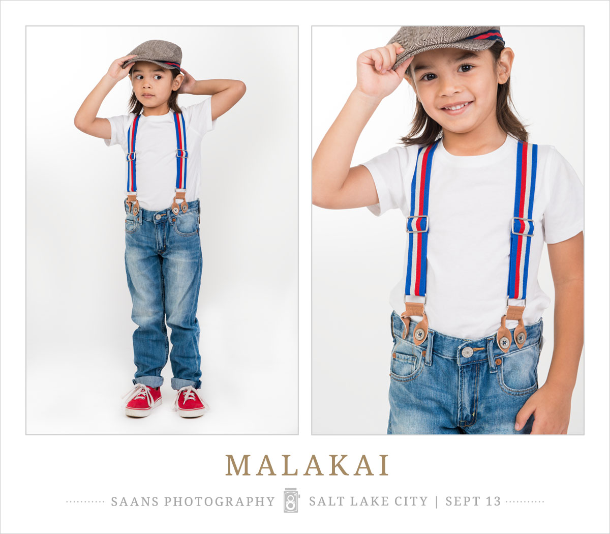 Malakai Child Model, Test shoot at Saans Photography in Salt Lake City UT