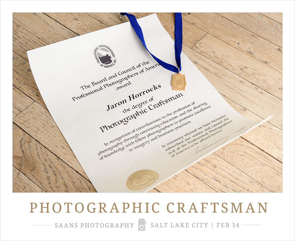 PPA Award Photographic Craftsman